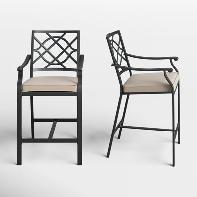 Tabouret de bar 27 po avec coussin Airic