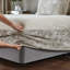 Crushed Velvet Elasticated Divan Base Wrap-66223033-66223034