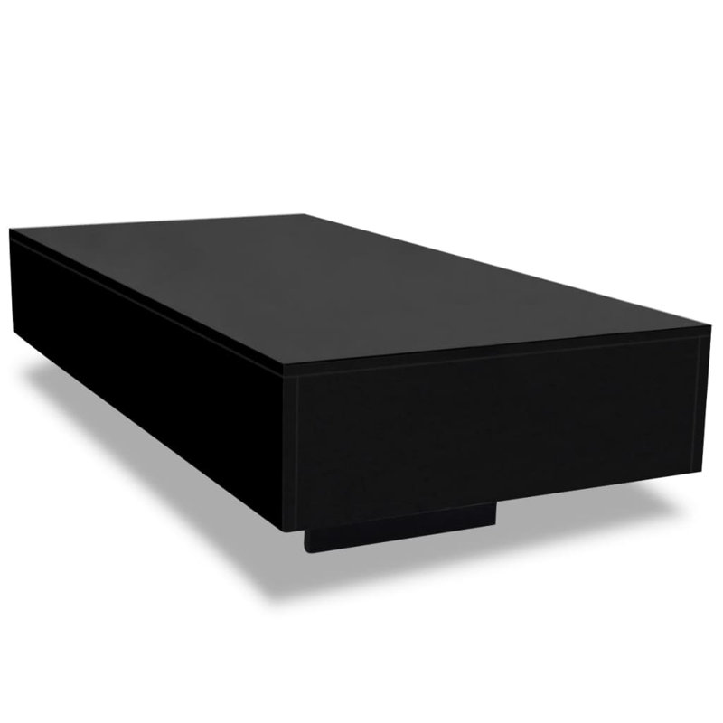 Nocona Coffee Table, 31cm H x 115cm L x 55cm D, Black