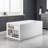 59'' x 29.5'' Freestanding Rectangular Acrylic Soaking Bathtub with Built-In Storage-60822955