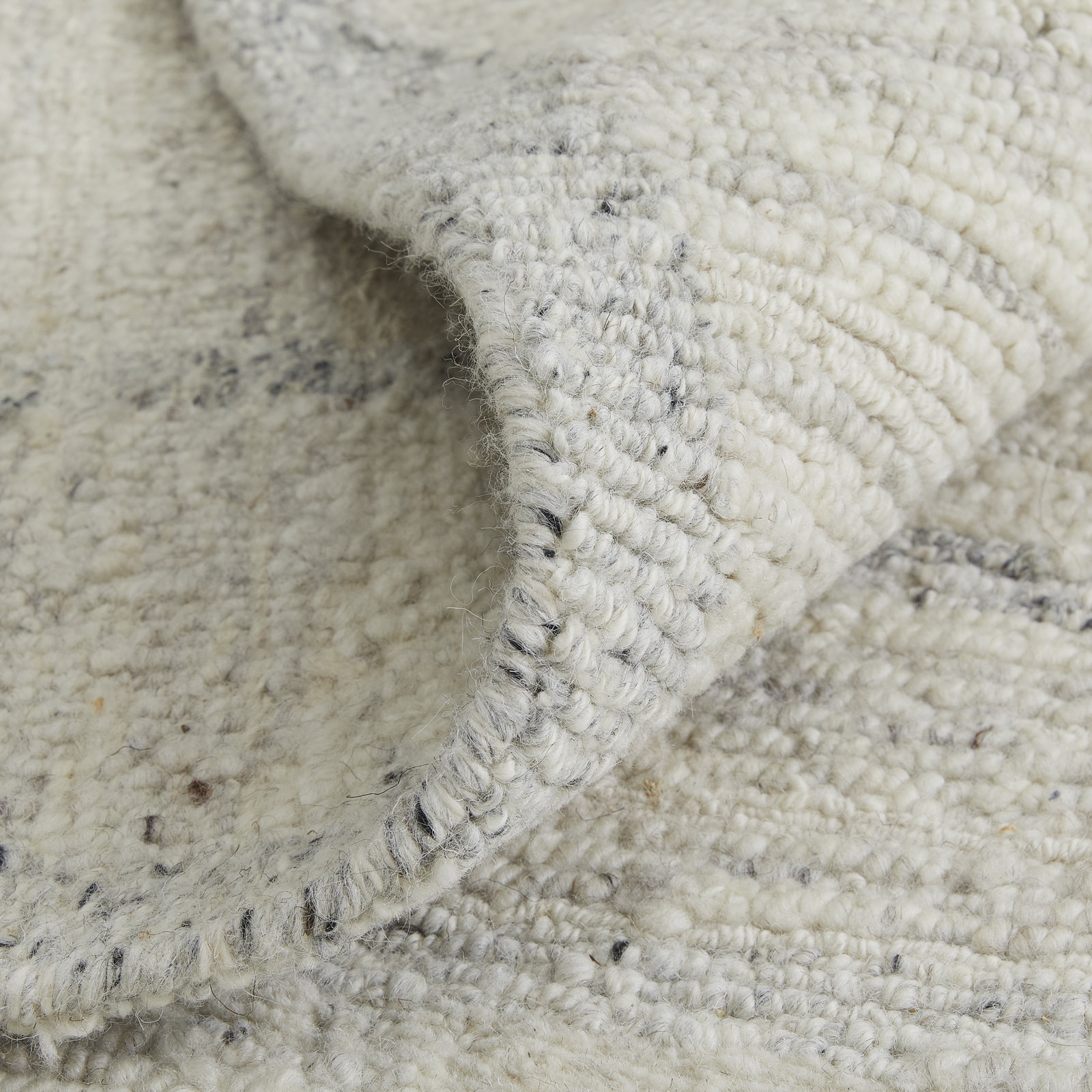 Hand-Woven Abstract Wool Rug, Rectangle 3'6" x 5'6"