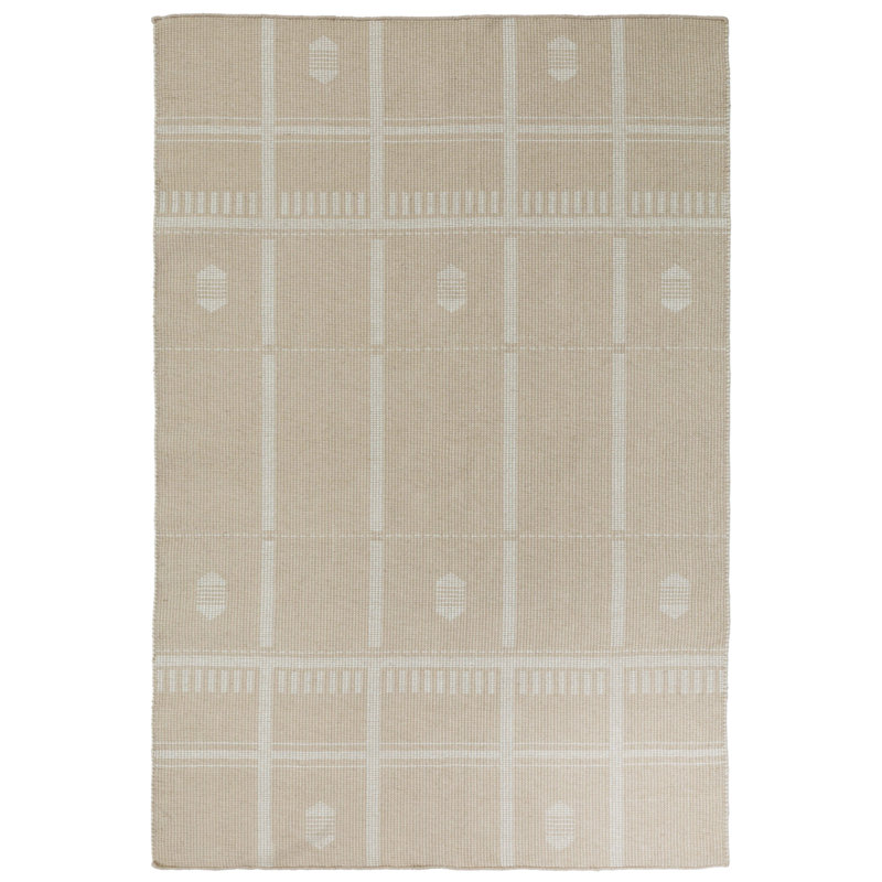 Tapis intérieur / extérieur Spataro Lulu, Beige, Rectangle 5 pi x 7 pi 6 po