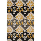 Tibetan Black/Gold/Gray Area Rug