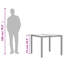Table de patio avec plateau en verre-1909793780