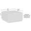 Table basse avec tiroir Coastal, finition blanche