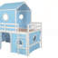 Lit mezzanine simple avec glissade-219888742