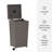Wicker Manual Lift Outdoor Trash/Recycling Bins - 35 Gallons