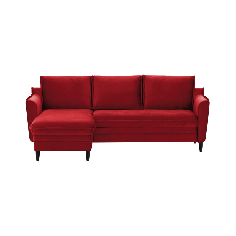 Benny 4 Seater Sofa Bed, Reversible, Red