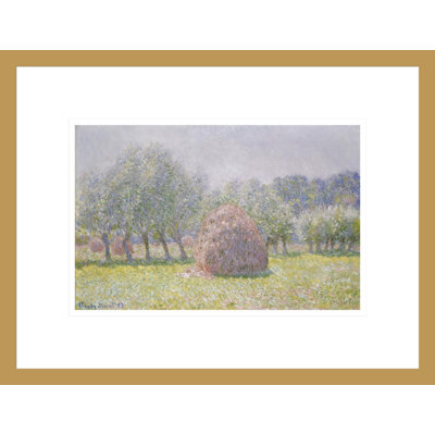 «Grainstack» par Claude Monet, impression giclée sur cadre