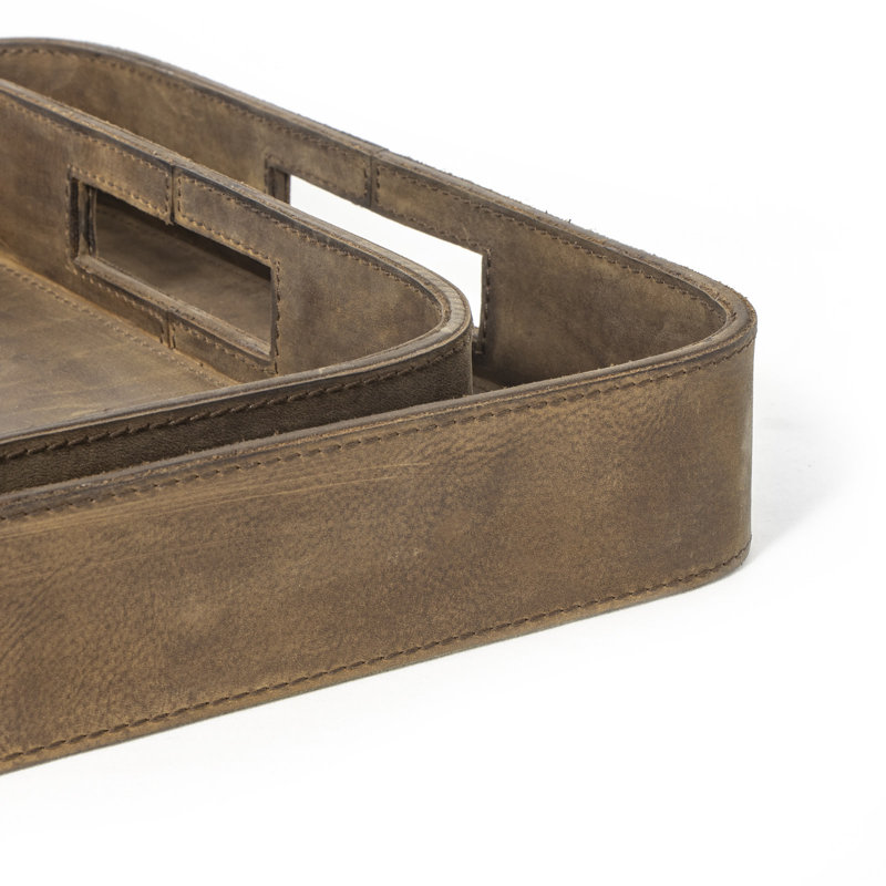 Derby Rectangle Decorative Tray, Brown