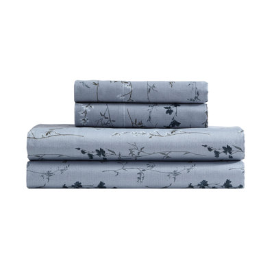 Calvin Klein Printed Sateen Cotton Sheet Set