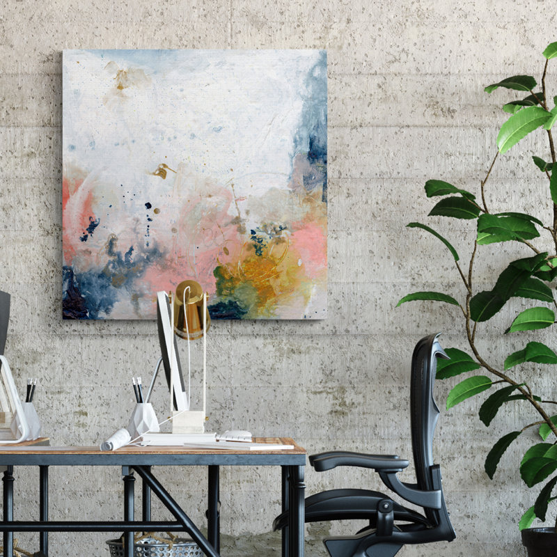 « Pastel Fantasy IV »-reproduction sur toile tendue, H 16 po x l 16 po x P 1 po