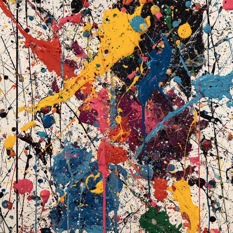 «Energy Collide», art mural sur toile tendue