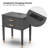 Solid Wood Nightstand with Big Drawer，2 Power Outlets, 1 USB Port & 1 Type C Port-1393073956