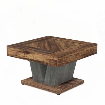 35.4" Farmhouse Square Coffee Table