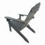 Chaise Adirondack d'extérieur ou d'intérieur en bois, pliable