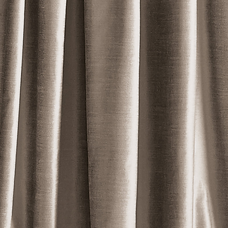 Modern Knotted Velvet Solid Room Darkening Rod Pocket Curtain Panels, 50" W x 84" L, Mocha
