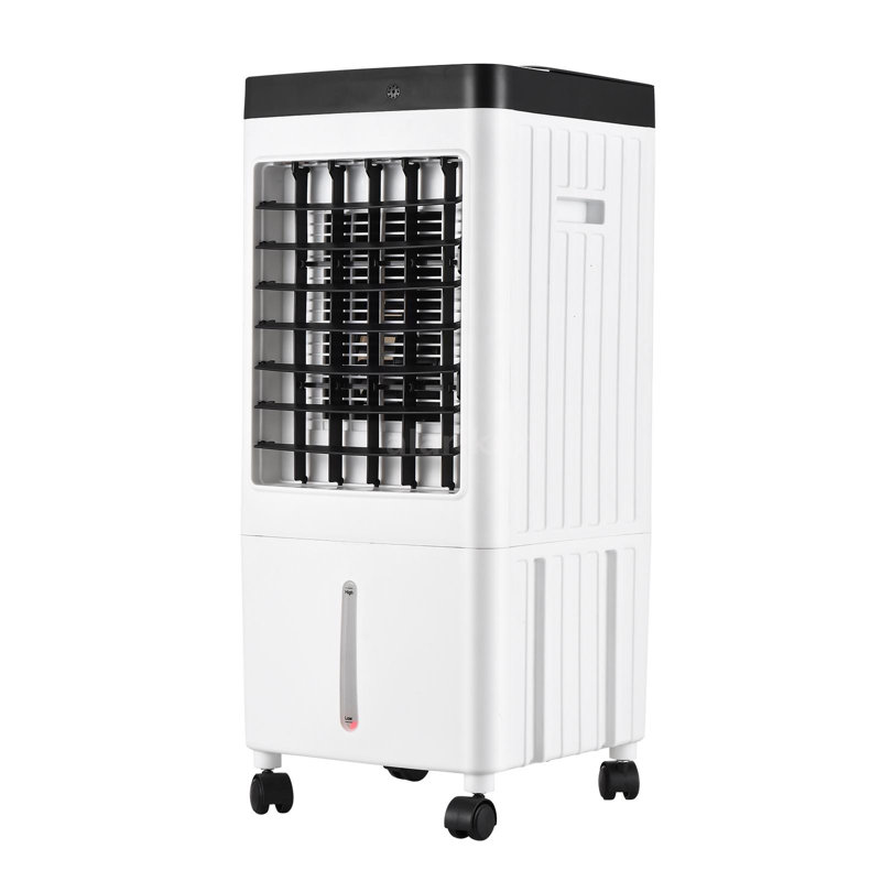 Humidificateur portatif à évaporation avec ventilateur sur roues