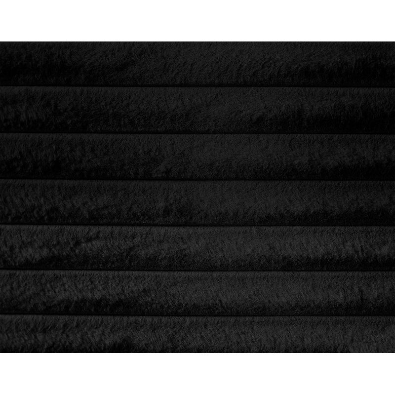 Dexter Corduroy Fabric Bed, King, Black Corduroy Fabric