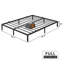 Structure de lit en métal 10 po, plateforme robuste avec lattes, rangement sous le lit, silencieux-75957706