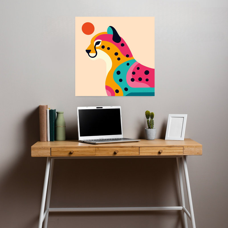 Safari Safari, art animalier contemporain, H 18 po x l 18 po