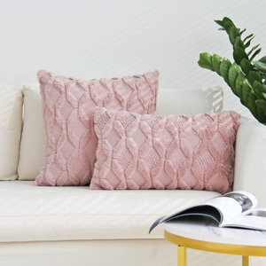 Geometric Polyester Throw Pillow