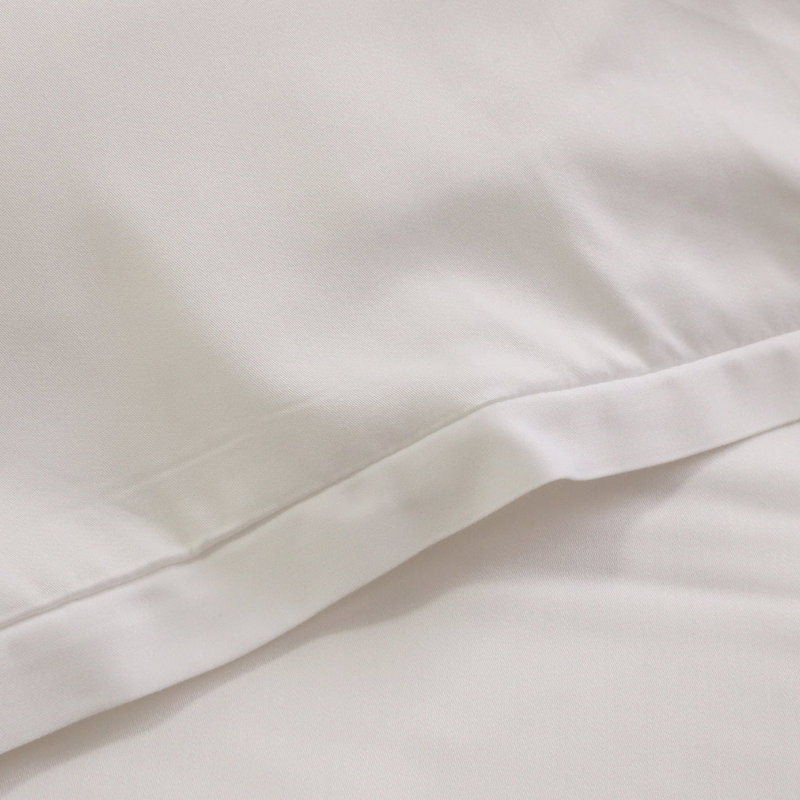 Langston Duvet Cover, King Duvet Cover + 2 King Shams, White/White