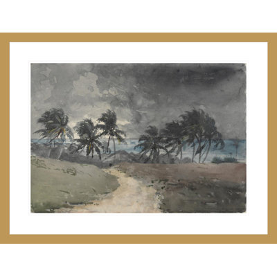 «Storm Bahamas» par Winslow Homer, impression giclée sur cadre