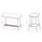 Meddard 2 - Person Trestle Dining Set-2142510329-2142510326