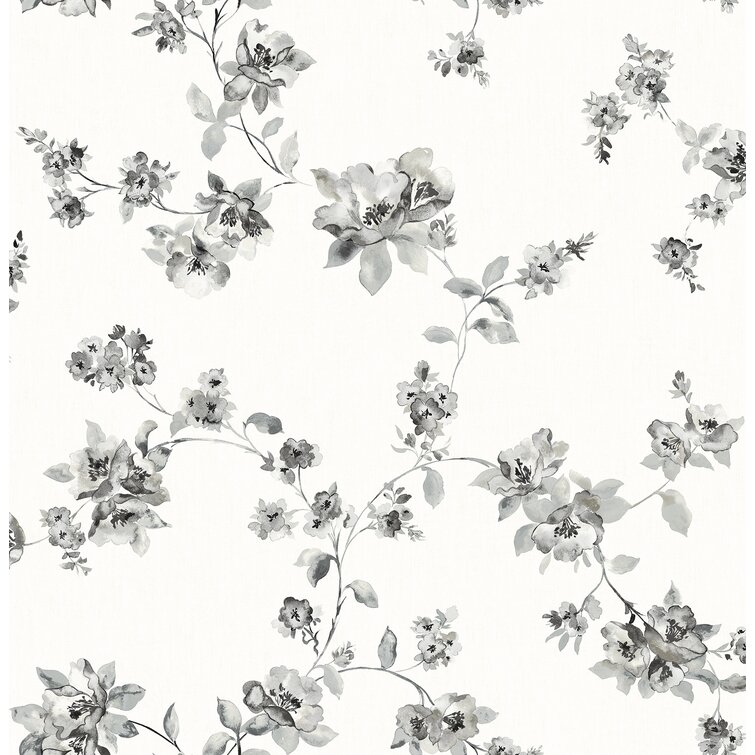 Arthouse Wallpaper Glitter Bloom Floral Flowers Roses Silver Grey White  692803