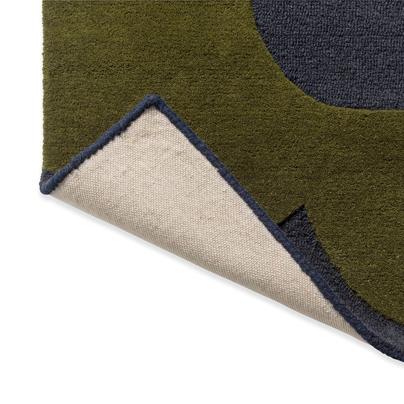 Hand Tufted Wool Floral Area Rug, Rectangle 5'3" x 7'6"