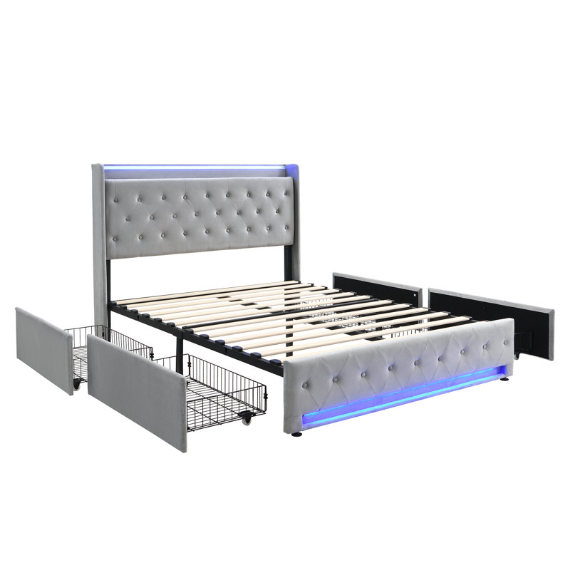 Metal Storage Bed