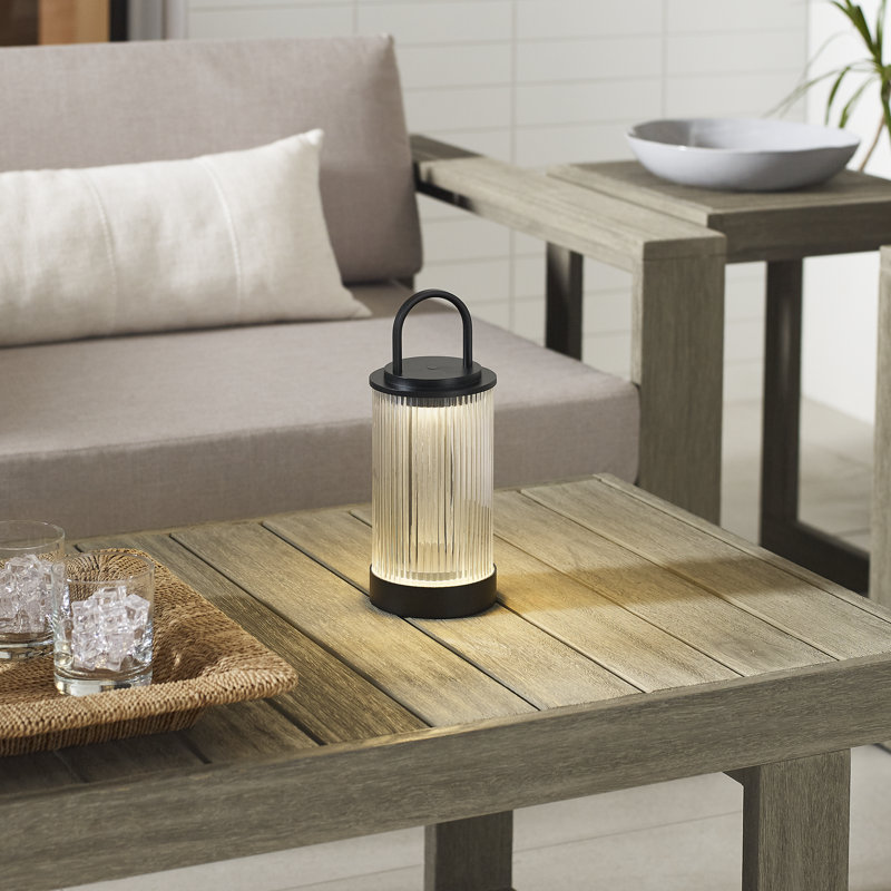 Tawa Accent Rechargeable Table Lamp, Black