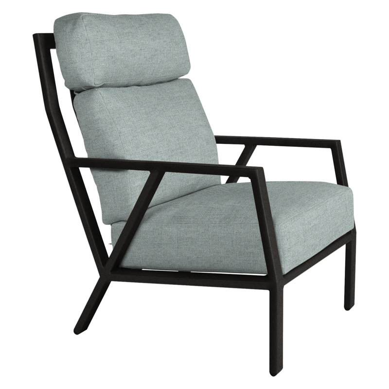 Aris Outdoor Lounge Chair, Carbon Black, Sahara Cafe