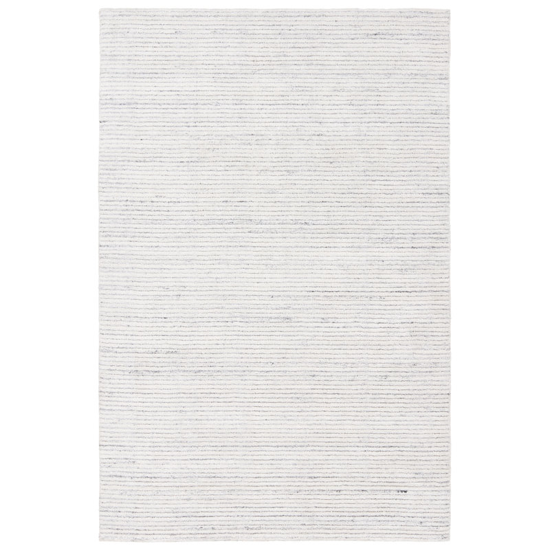 Tapis crème / bleu fait à la main intérieur / extérieur Stran documents Clarifier (2 pi x 3 pi)
