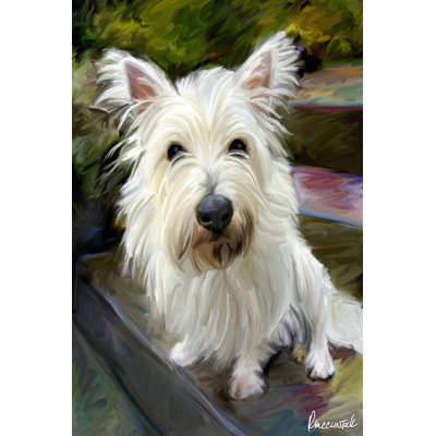 Little Westie - Wrapped Canvas Print