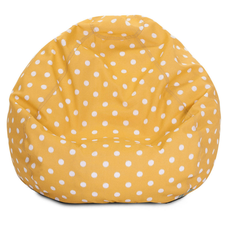 Polyester Classic Bean Bag, Citrus Polyester, 22'' H x 28'' W x 28'' D