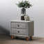 Mobilier de chambre à coucher classique à deux tiroirs gris avec deux tiroirs