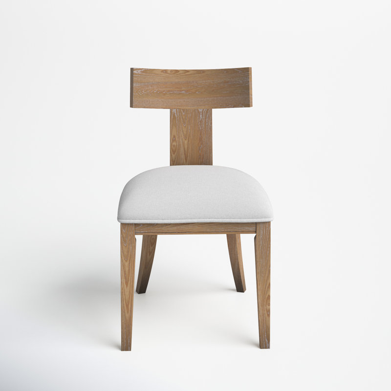 Tegan 18'' H Upholstered Oak Side Chair, Natural