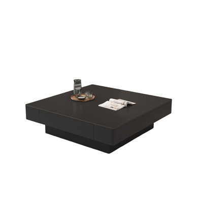 Light luxury square stone slab coffee table