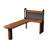 Nut-brown L-Shaped Solid Wood writing desk-118245263
