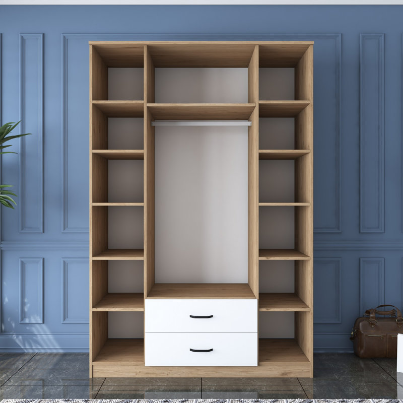 Berend 4 Door Manufactured Wood Wardrobe