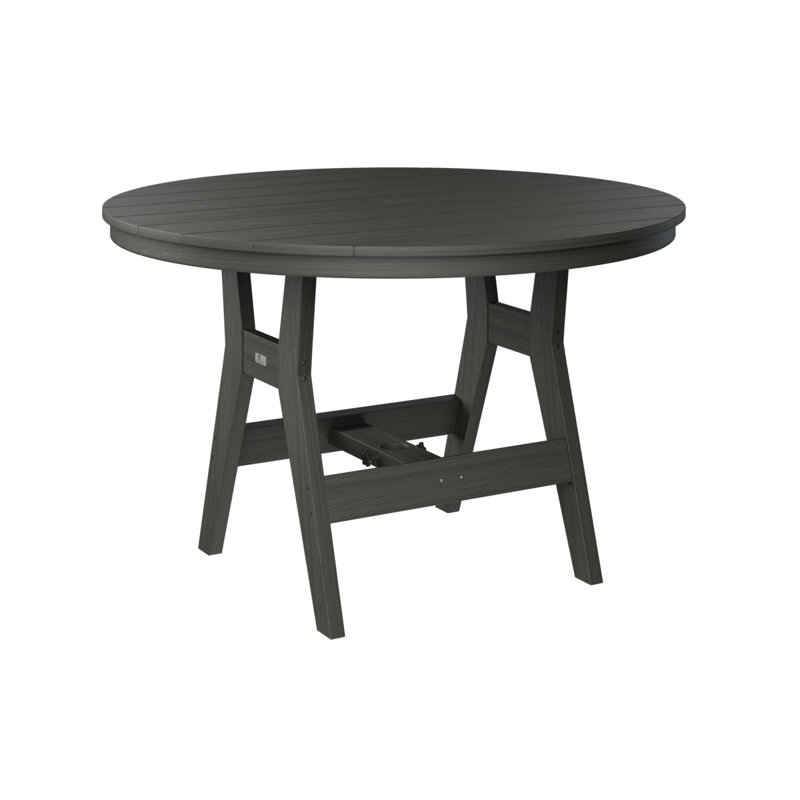 Table de bar 48 po Berlin, Gris côtier, H 38,87 po x l 48 po x P 48 po