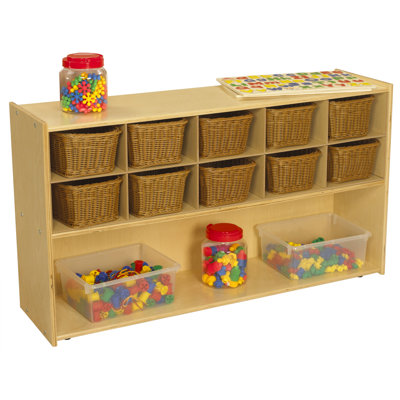 10 Compartment Manufactured Wood Cubby