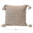 Mino Tassels Cotton Blend Throw Pillow