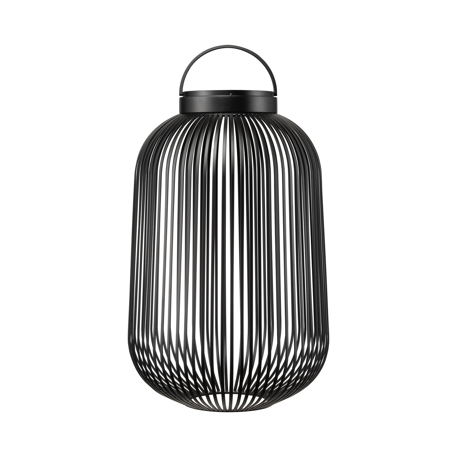 Lito Rechargeable LED Lantern, 19.29" H x 12.21" W x 12.21" D, Black