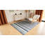 Striped Wool Hand Knotted Area Rug-1893343938