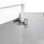 Meuble-lavabo de 60 po avec lavabo en résine, portes à fermeture douce et armoire à 1 côté, montage flottant, contreplaqué (emballage KD) - 24 po x 2 + 12 po