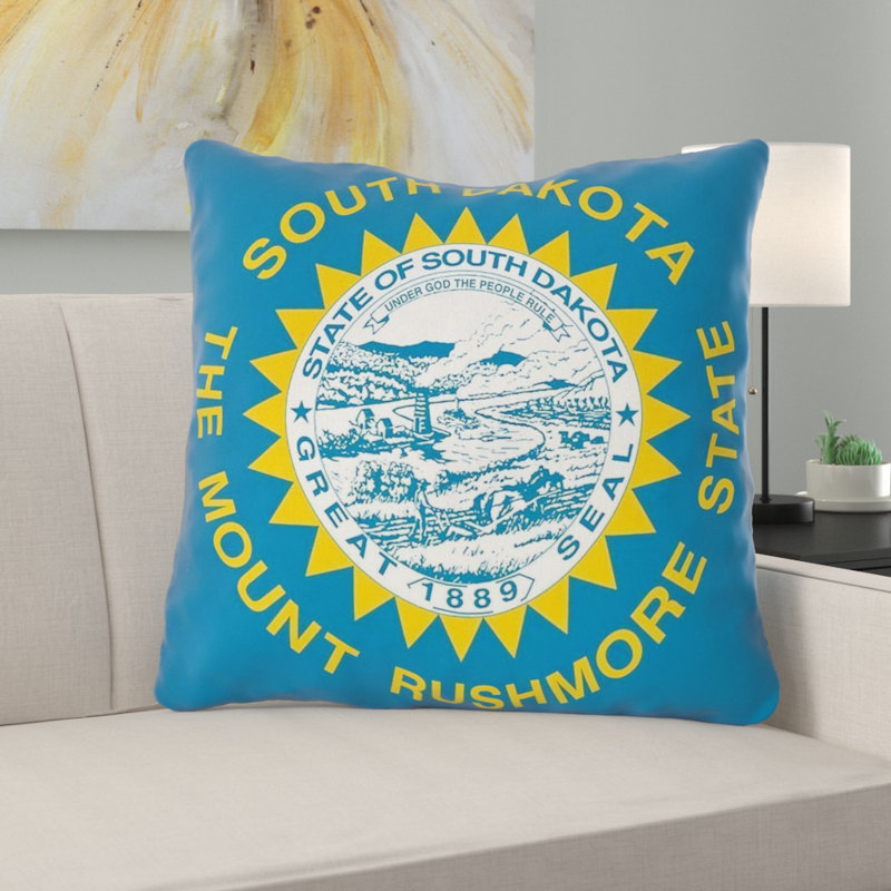 Coussin de suède en faux-lit à fermeture éclair-à fermeture éclair-intérieur de the centers south dakota, 20 po x 20 po