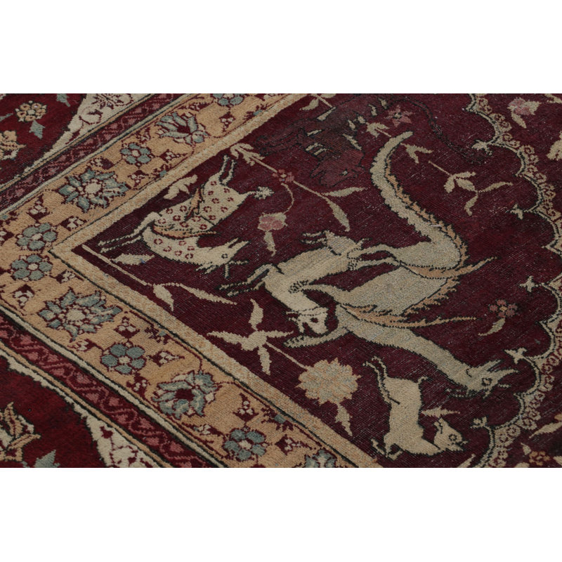 Agra One-of-a-Kind Rectangle 14'2" X 14'5" Hand Knotted Area Rug